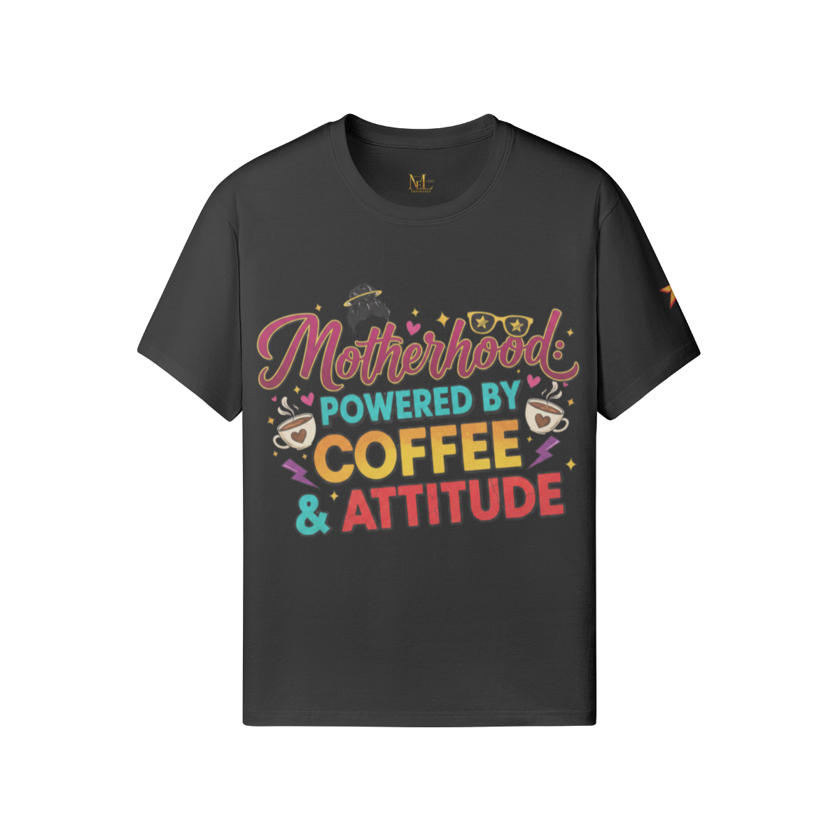 Motherhood: Powered by Coffee &amp; Attitude Tee