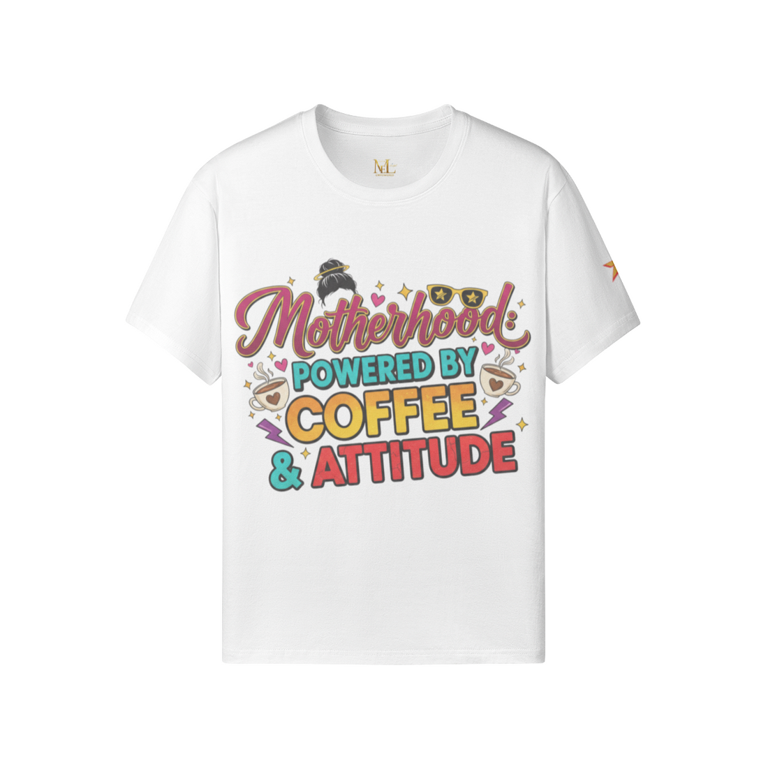 Motherhood: Powered by Coffee &amp; Attitude Tee