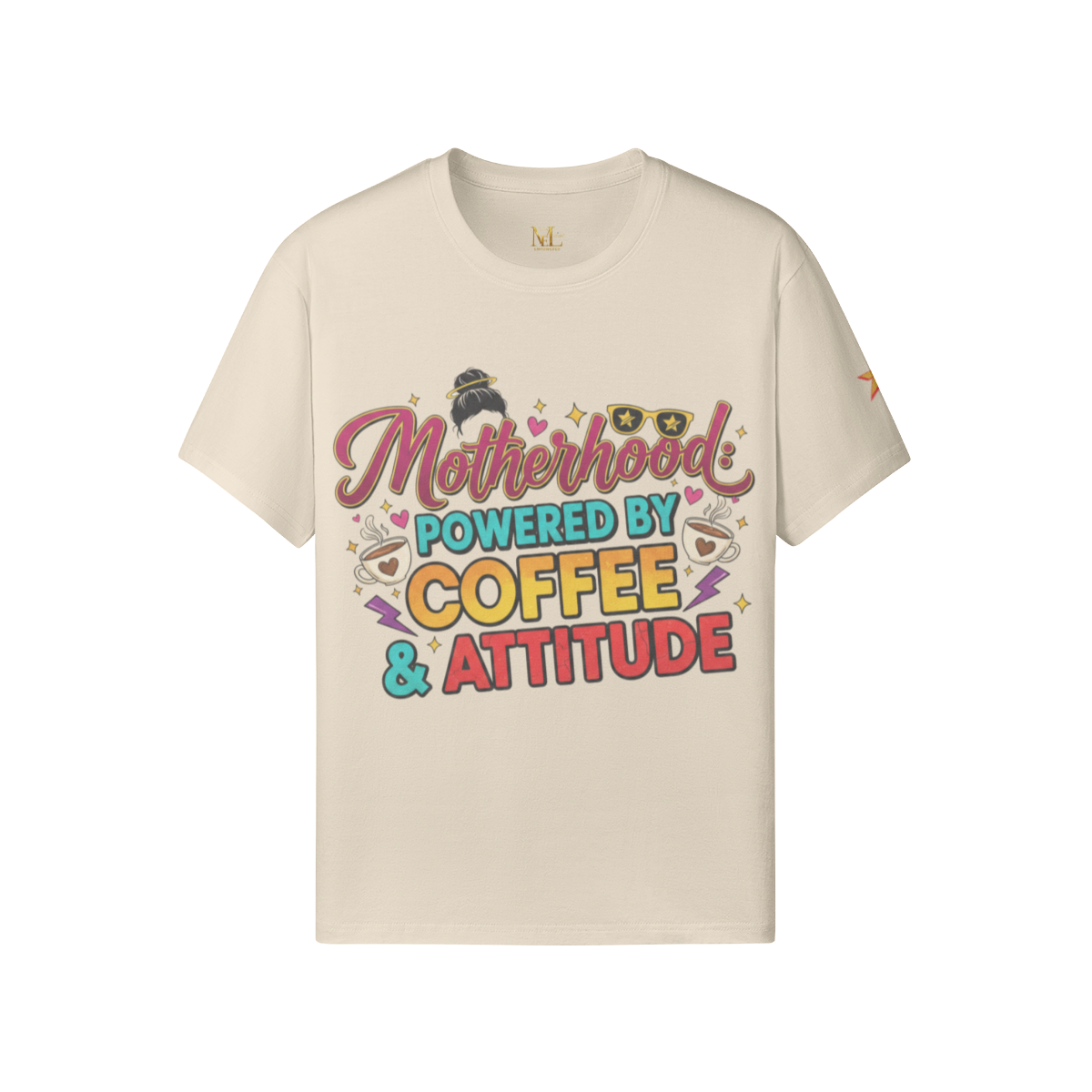 Motherhood: Powered by Coffee &amp; Attitude Tee